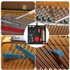 16pcs Piano Tuning Kit Professional Tuning Tools Set Long Handle Tuning Wrench Rubber Mutes Screwdriver Tweezers Hammer
