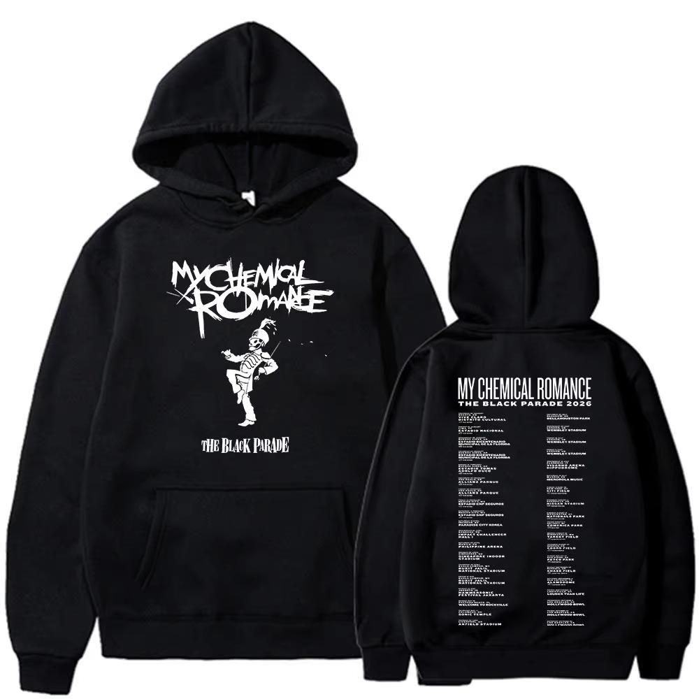 Rock Band My Chemical Romance Hoodie The Black Parade Tour Merch Hooded Sweatshirt Men's Women Pullovers