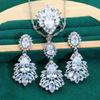 Zircon Wedding Jewelry Sets Wedding Party Decorations High End Light Luxury Jewelry