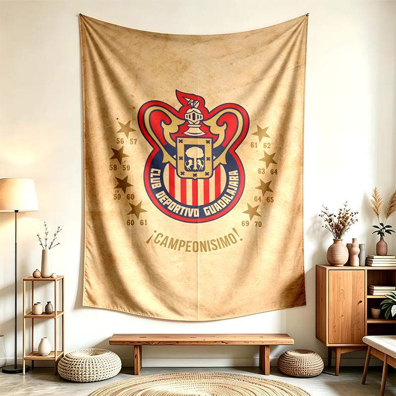 Club Deportivo Guadalajara (19) Tapestry Suitable For Decorating Homes Dorms And Bedrooms Soft To The Touch And A Perfect Gift For Friends And Family