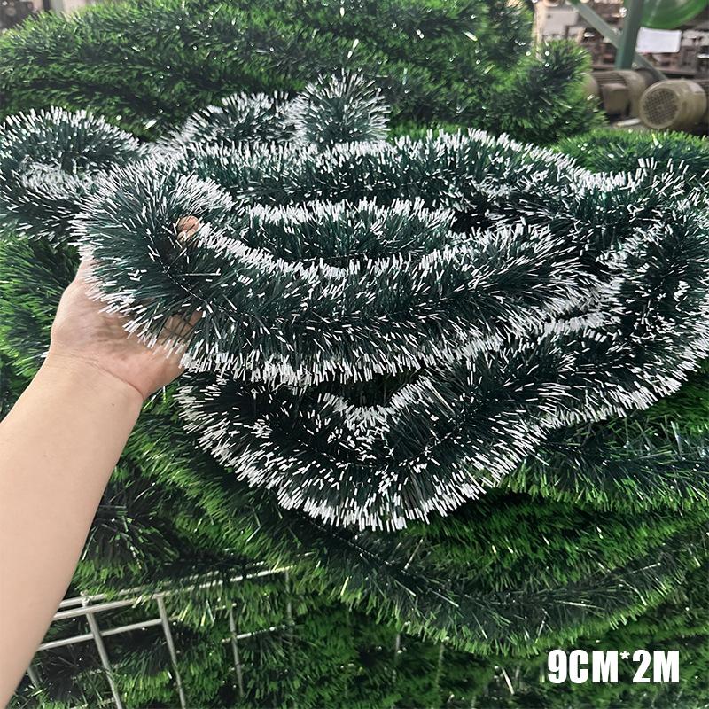 Christmas Garland Home Party Wall Door Decor Xmas Tree Ornaments Tinsel Strips With Bowknot Party