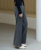 Deuloupisumeon Comfy Wool Slim Bootcut Slacks [Black]