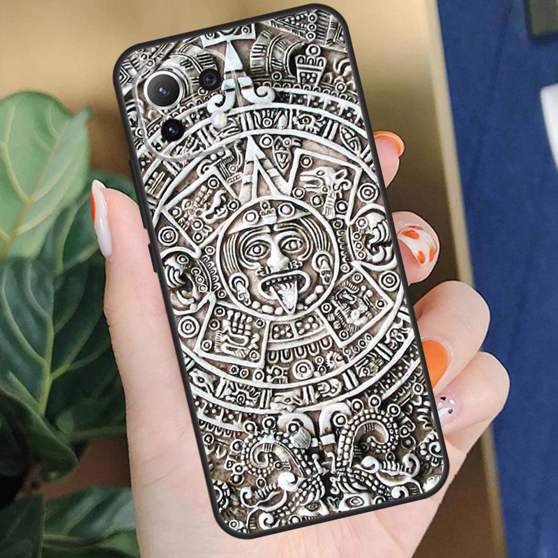 Mayan Calendar Case For Xiaomi 15T 14T 13T Pro 14 15 Ultra 17 Pro Max POCO X7 F8 Pro X5 X6 F5 F6 F7 Coque