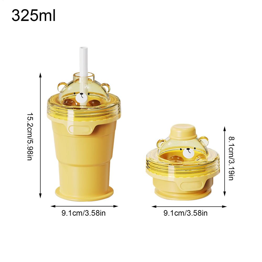 Ice Tray Cup For Drinks Foldable Portable Cold Wine Maker Ice Maker Straw Cup For Travelers Bartenders Home Office Parties Beach жёлтый