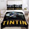 Cute T-Tintines All Season Duvet Cover Cartoon Funny Bedding Sets Soft Quilt Cover and Pillowcases Teen Single/Double/Queen/King