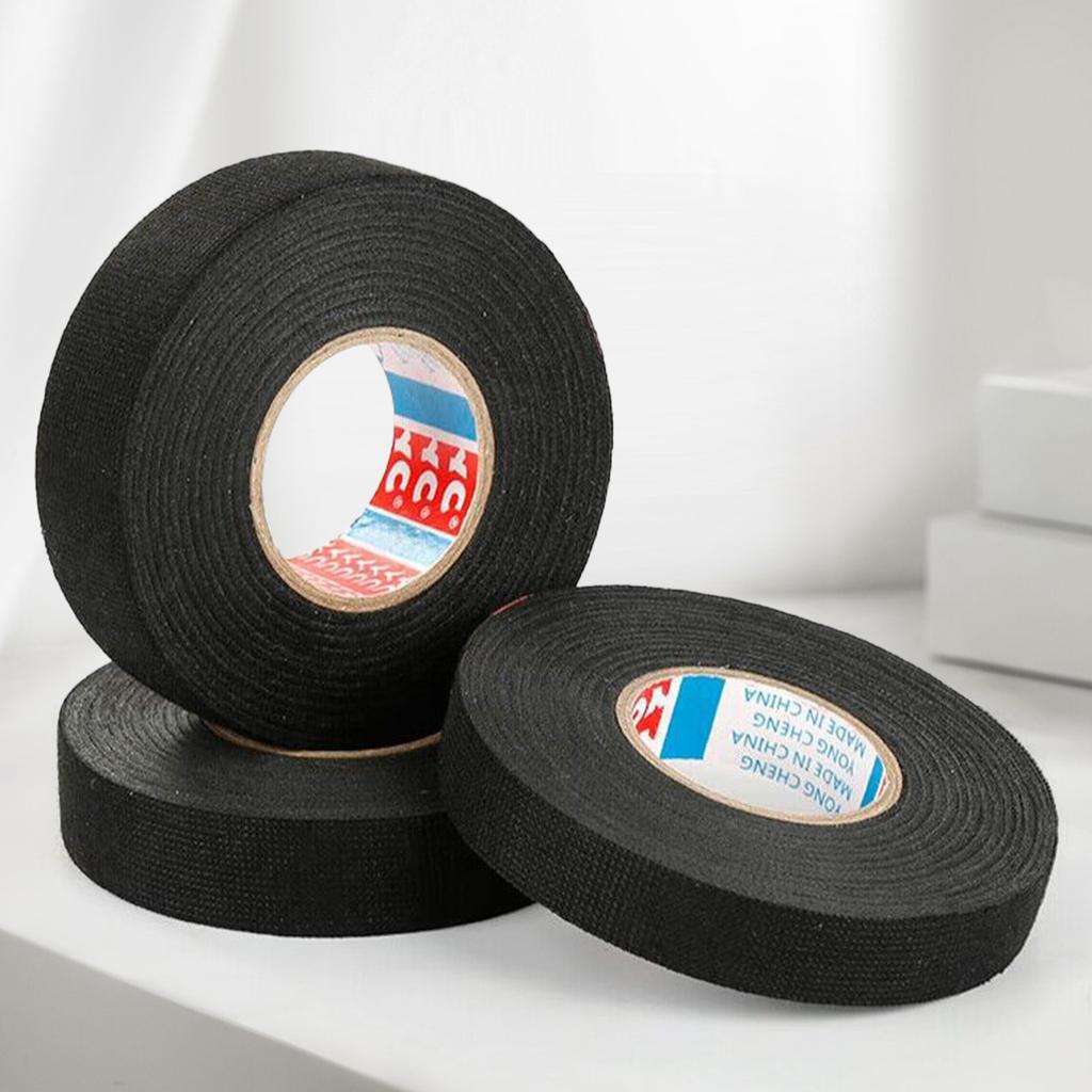 5 Rolls Wiring Harness Cloth Tape Flame Retardant Wire Harness Tape Heat Proof Insulation Electrical Tape for Automotive Engines