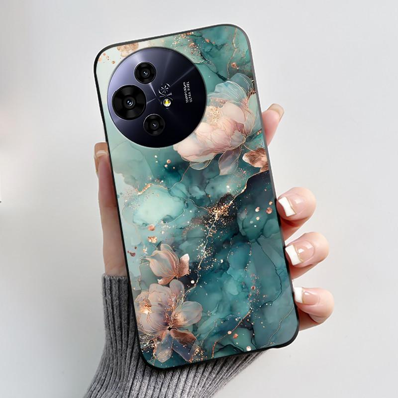 Hülle für TCL 50 NxtPaper 5G / 50 Pro NxtPaper 5G Hülle Luxus Drache Süß Cool Jungen Mädchen Schwarz Matt Weiches Silikon Rückabdeckung