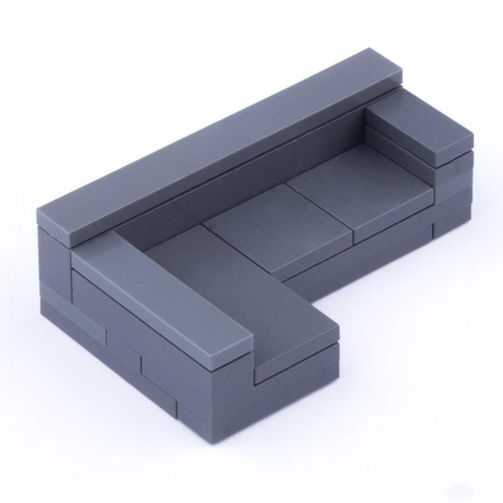 MOC Město Dům Stavebnice Kuchyně Kancelář Ložnice Piano Postel Pohovka Lednice Lampa Knihovna Akvárium Sada Kostek Hračky