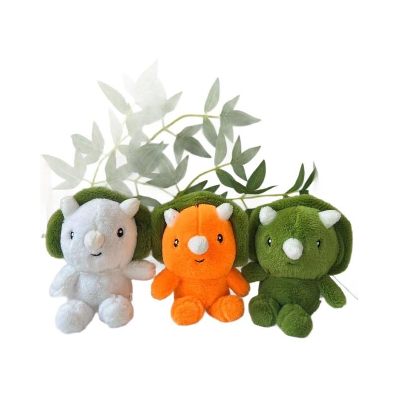 Captivating Plush Triangular Dinosaur Backpack Keychain Fun Accessory For Young Ones