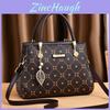 Stylish Pu Handbag For Women In Coffee And Burgundy Color Perfect For Daily Commute