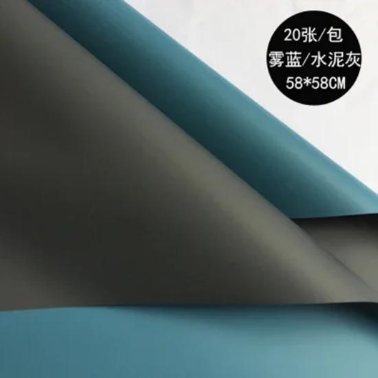 Lot de 20 feuilles de papier d'emballage imperméables pour fleurs de rose, 2 couleurs, style coréen, épais, pour cadeau, pour fleuriste