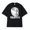 Funny Yolo Ironic Embarrassing Trollface Meme Unisex Tshirts Unisex Unisex Vintage Comfort T Shirts Short Sleeve T Shirt Streetwear