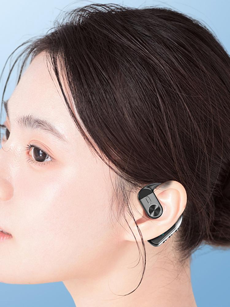 AI Language Translation Air Conduction Earphones IP54 Waterproof HiFi Sound Earbuds Open Ear Headphones for Travel and Business