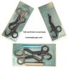 Stainless Steel 19CM Scissors: Gauze, Canvas, EMT Bandage, Curved Tip, Tape.