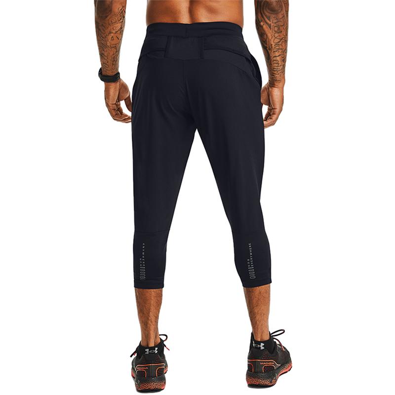 Under Armour Pantalon de course tissé respirant coupe droite pour homme Noir 1358546-001