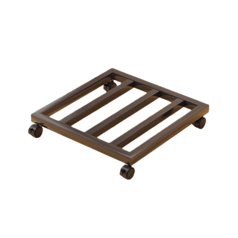 2-Pack Mobile Metal Flower Pot Stand for Balcony