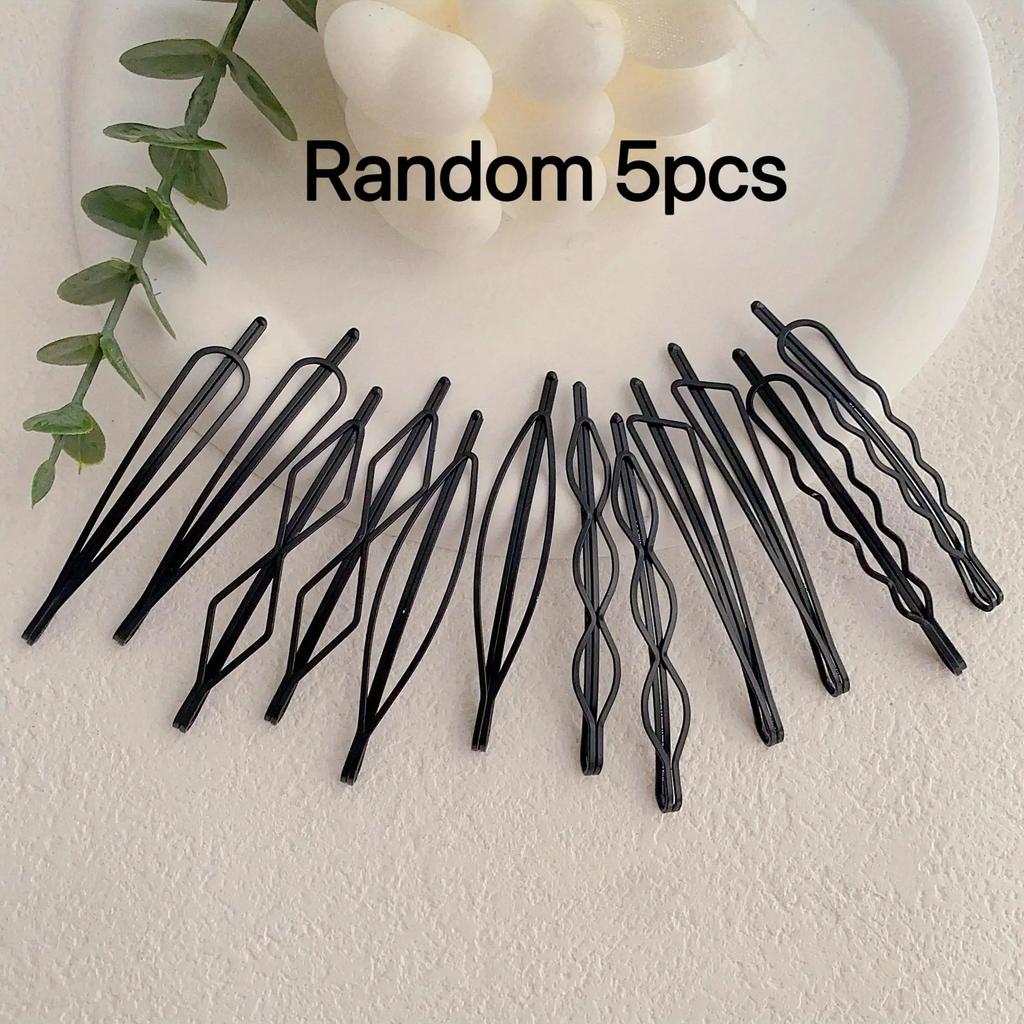 5-Piece Set of Women's Hair Pins and Clips for Bangs and Hair Styling