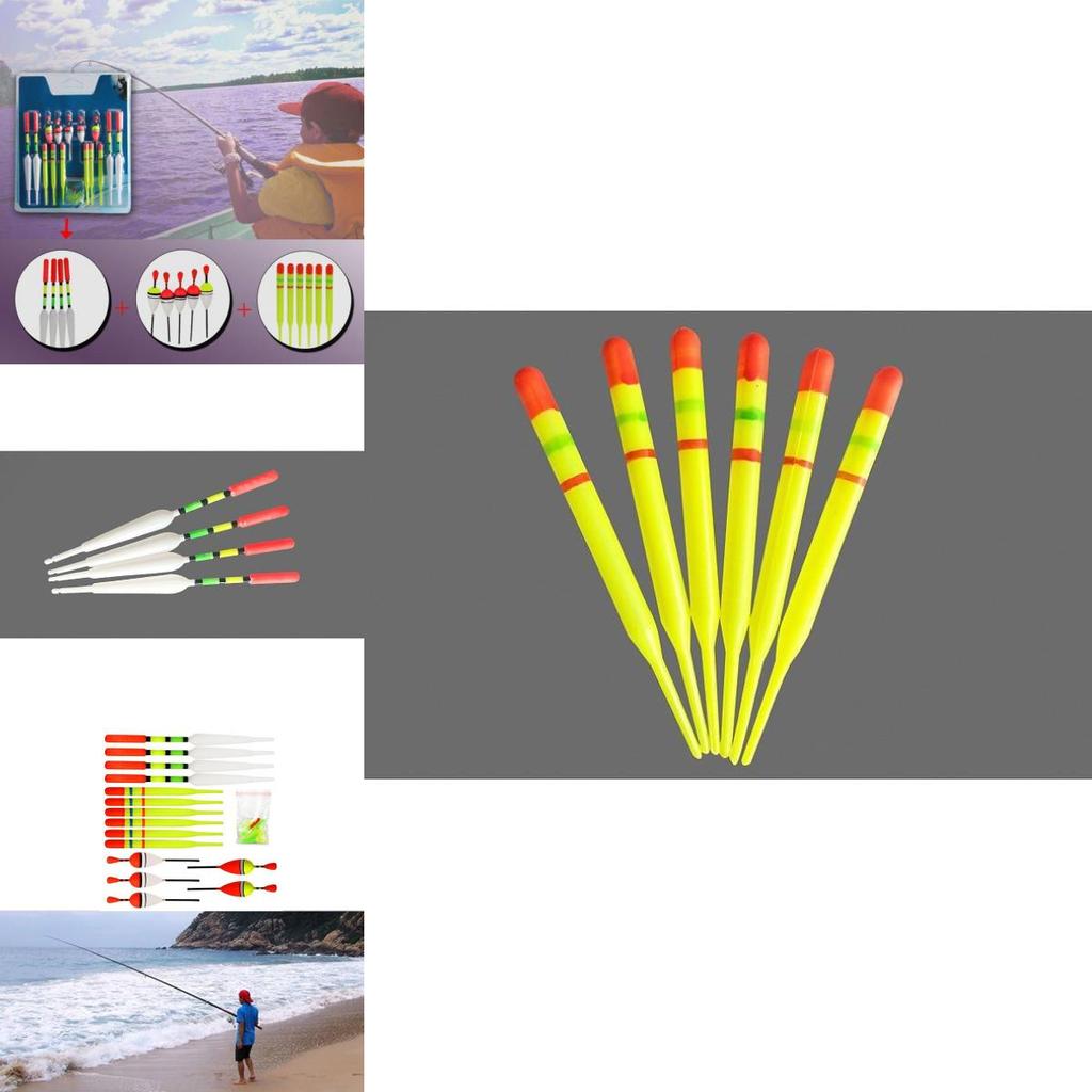 Anmuka 15-card Set Vertical Floats Fishing Bobber Kit