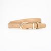 Genuine Leather Womens Belt With Silver Buckle For Casual And Office Wear