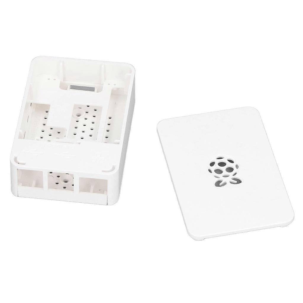 for Raspberry Pi 4 Case ABS Detachable Scratch Resistant Heat Dissipation Protective Shell White