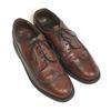 Vintage 70er-80er Jahre Unbekannte Marke Amerikanische Full Brogue Long Wingtip Schuhe Braun 9D 26,5-27,0(GEBRAUCHT)