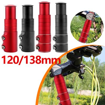 Aluminum Alloy Bike Fork Stem Riser Extender Extension Bicycle Cycling Stem Head Up Raiser Handlebar Riser Adaptor 120/138mm