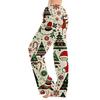 Women's Loose Fit Christmas Print Pajama Pants for Sleep and Casual Home Wear