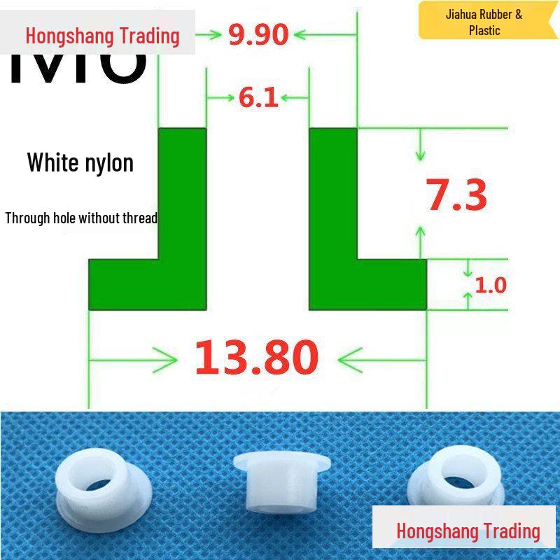 Step T-Shaped Nylon Insulating Bushing Washer, M3-M35 Thread Protection Spacer
