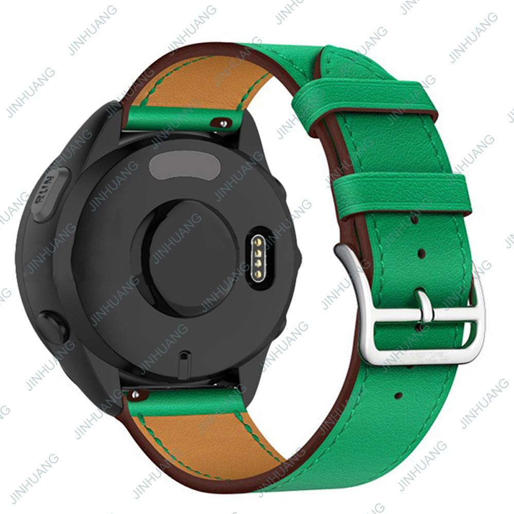 Leather Strap For GARMIN Venu 3 2 SQ2 2plus Luxury WatchBand For Active 6 5  Vivoactive 4 3 Vivomove 3 Paintings Bracelet
