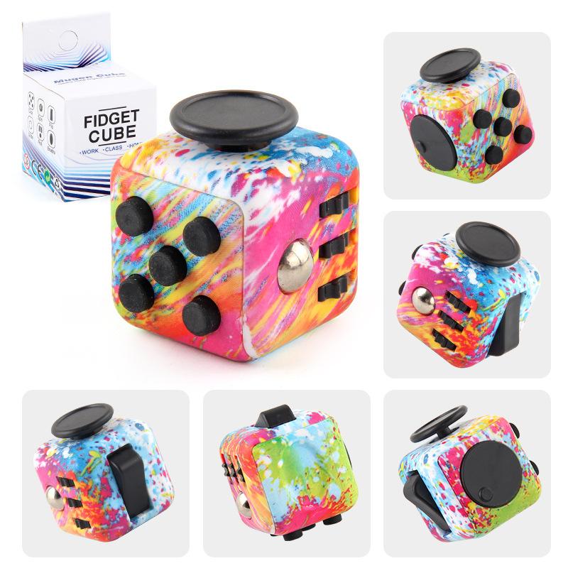 New And Strange Toys Decompression Rubik'S Cube, Vent Decompression Dice, Press 6-Sided Finger Rubik'S Cube, Source Factory
