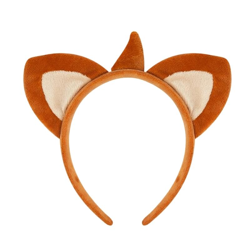 Animal Ear Headband for Women GIrl Face Washing Plush Hairband Styling Accessory Cosplay Party Hairhoop for Theme Event and Stage Performances