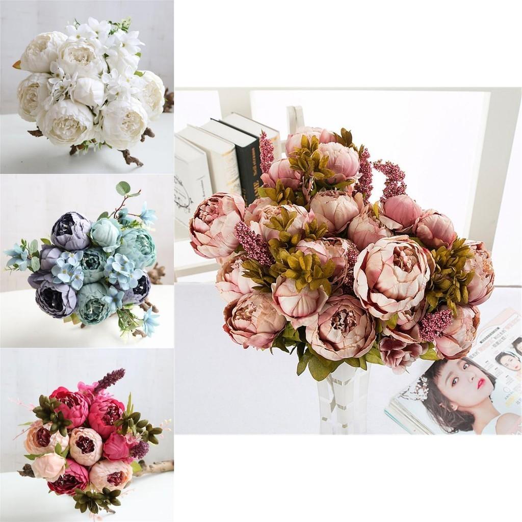 Colored Artificial Peony Flowers Perfect For Home Party Decoration**