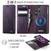 For Samsung Galaxy S24 Ultra Case CASEME C49 Compatible with MagSafe RFID Blocking Detachable Wallet Leather Phone Cover