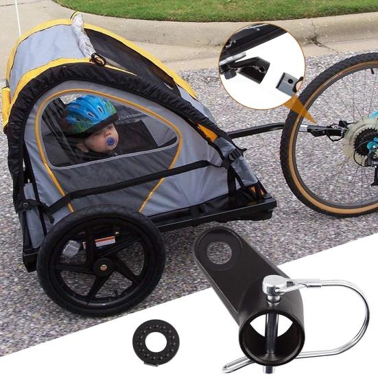 Bike Trailer Hitch Coupler Heavy Duty Bike Trailer Connector Parts Universal Kids/Dog Bike Coupler Replacement Baby Stroller Trailer