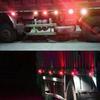 LED Marker Light Red 12V Trailer Clearance & Side Marker Light – Waterproof Front Rear Marker for Truck Van RV Motorcycle (4 Pack)