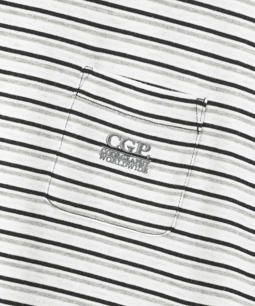 CGP Pinstripe Mini Pocket Short Sleeve T-Shirt - Black