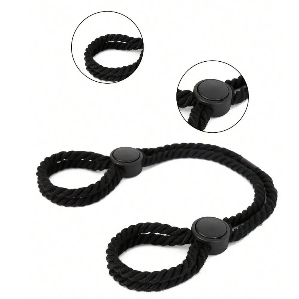 Adjustable Rope Cuffs Sexy Bondage Handcuffs Ankle Cuff Restraints Bracelet Erotic Adult Toys Couples Flirt Tool Binding Gadget