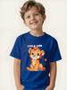 Cute Little Lion Boy T-shirt Summer Short-sleeved Versatile Casual Top