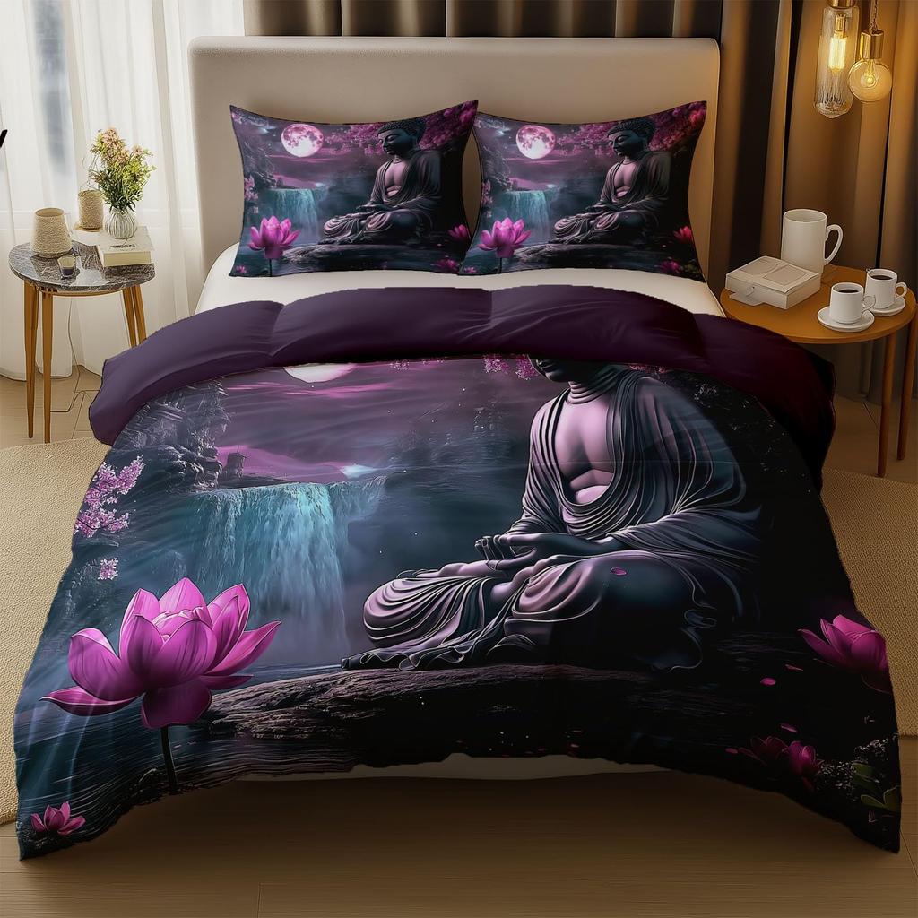 Chakra Duvet Covers Queen Lightweight Bedding Sets Zen Spiritual Bedding Sets Bedroom Decor 1 Duvet Cover 2 Pillowcases No Quilt