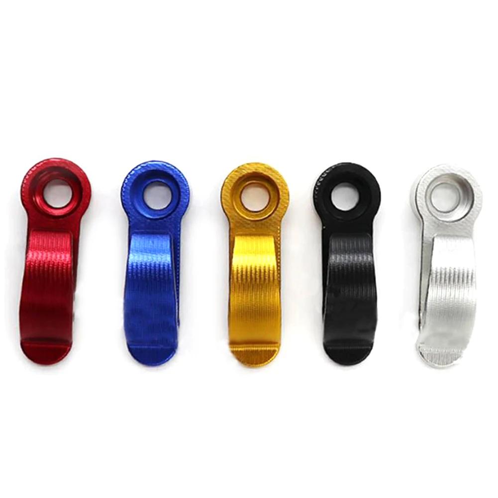 1PC Motorcycle Hook 5 Colors Anti-wear Pure Aluminum Alloy 4.7cm/1.6cm Motorbike Single Hole Hook Helmet Bag Universal CNC