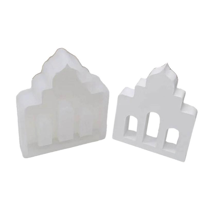 Silikonformen in Moscheenform zur Herstellung von Festivalgeschenken, Kunsthandwerk, Heimdekorationen