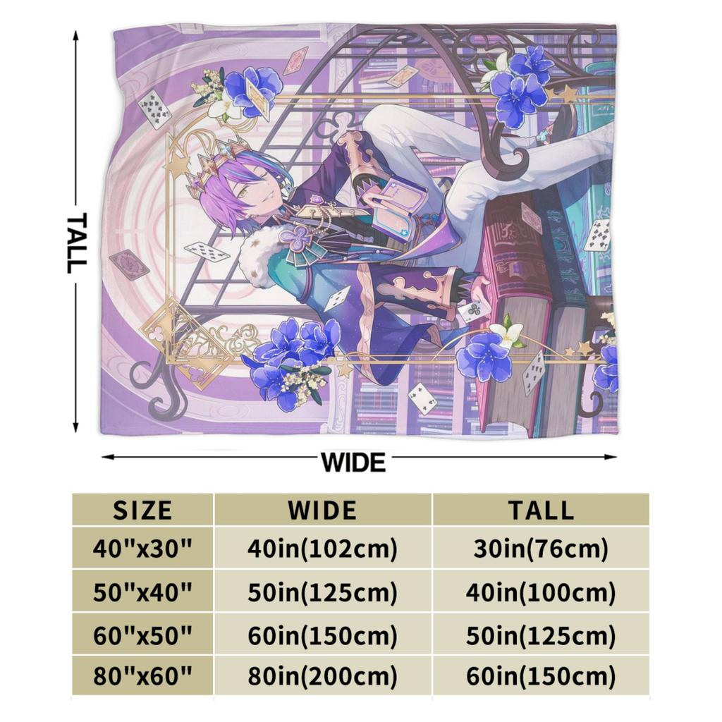 Super měkká deka Rui Kamishiro Prémiový fleecový flanel Lehká Dětský svět x Showtime Přehoz na postel Útulné teplé deky