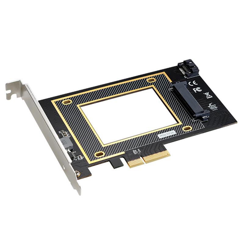 

TXB124 SFF8639 SSD Solid State Drive Card Conversion Card PCIE X4 to U.2 Adapter Card As Shown A