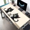 1 Pezzo Tappetino Mouse Gatto Caffè Grande Durevole Adatto per Scrivanie d'Ufficio, Computer da Gioco. Base Antiscivolo P91