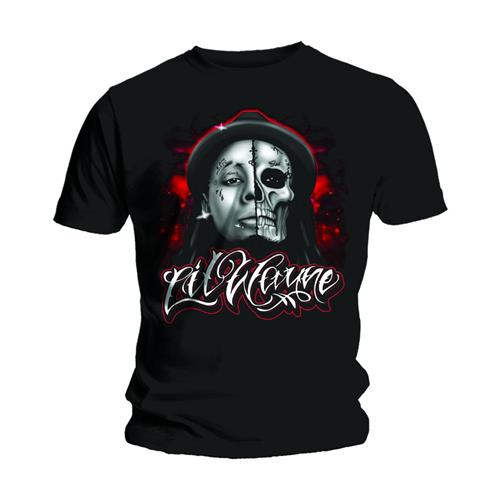 Lil wayne tshirt skull sketch official new L