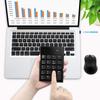 This 2.4G Wireless 19-key Wireless Numeric Keypad and Mouse Set Is Compatible with Laptops, Desktops, and Notebooks. Connect Both the Numeric