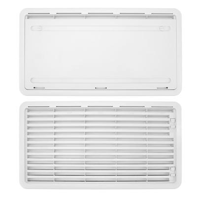 Storage Door Vent with Heat Dissipation Fan 55mm Thickness Storage Compartment Ventilation Grill for RV Camper Yacht Bus