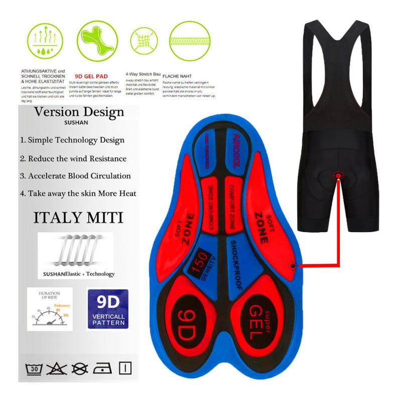 Men's Team Classic Cycling Jersey+Bib Shorts Set