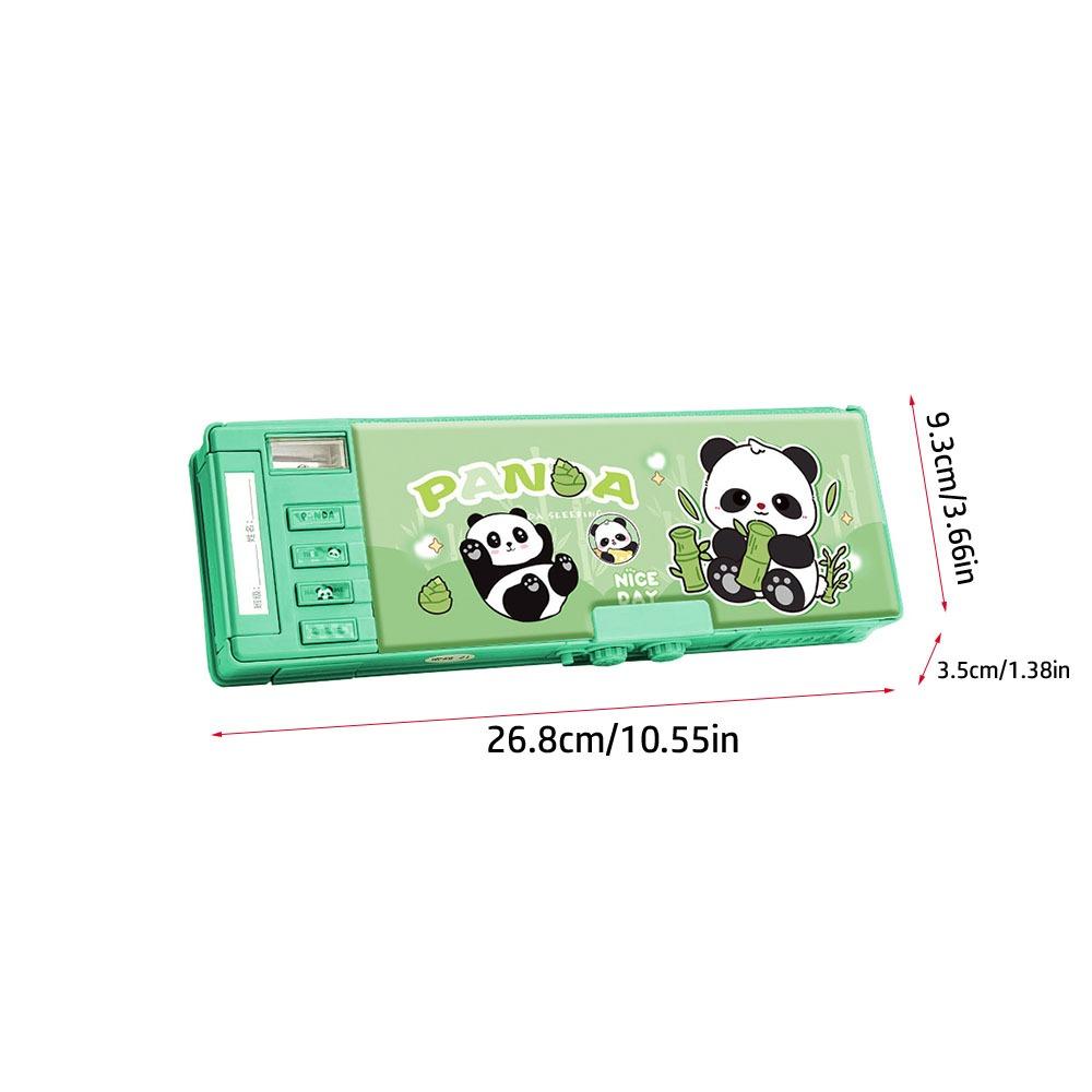 

Двухслойный пенал Многофункциональный высокотехнологичный пенал Пеналы Школьные офисные принадлежности Panda