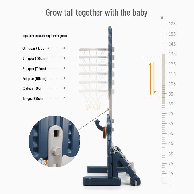 Adjustable Basketball Hoop for Kids - Indoor/Outdoor Sports Toy Stand